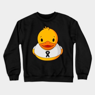 Melanoma Awareness Rubber Duck Crewneck Sweatshirt